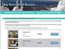 Tablet Screenshot of bigwhitestaffrentals.com